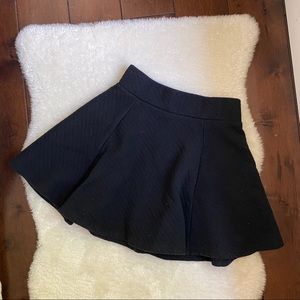 Black miniskirt with zipper
